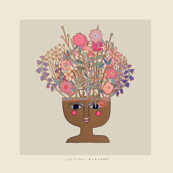 Flower Thinker 1 Art Print by Justina Blakeney