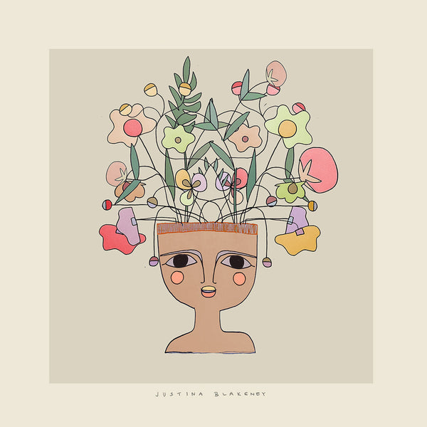 Flower Thinker 2 Art Print by Justina Blakeney